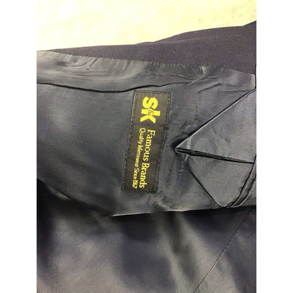 Lauren Ralph Lauren Vtg Blazer Men's 42R Navy Blue Wool Gold Buttons Sport Coat - Picture 8 of 16